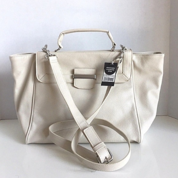🖤NWT Mossimo Cream Tote Handbag - Picture 2 of 5